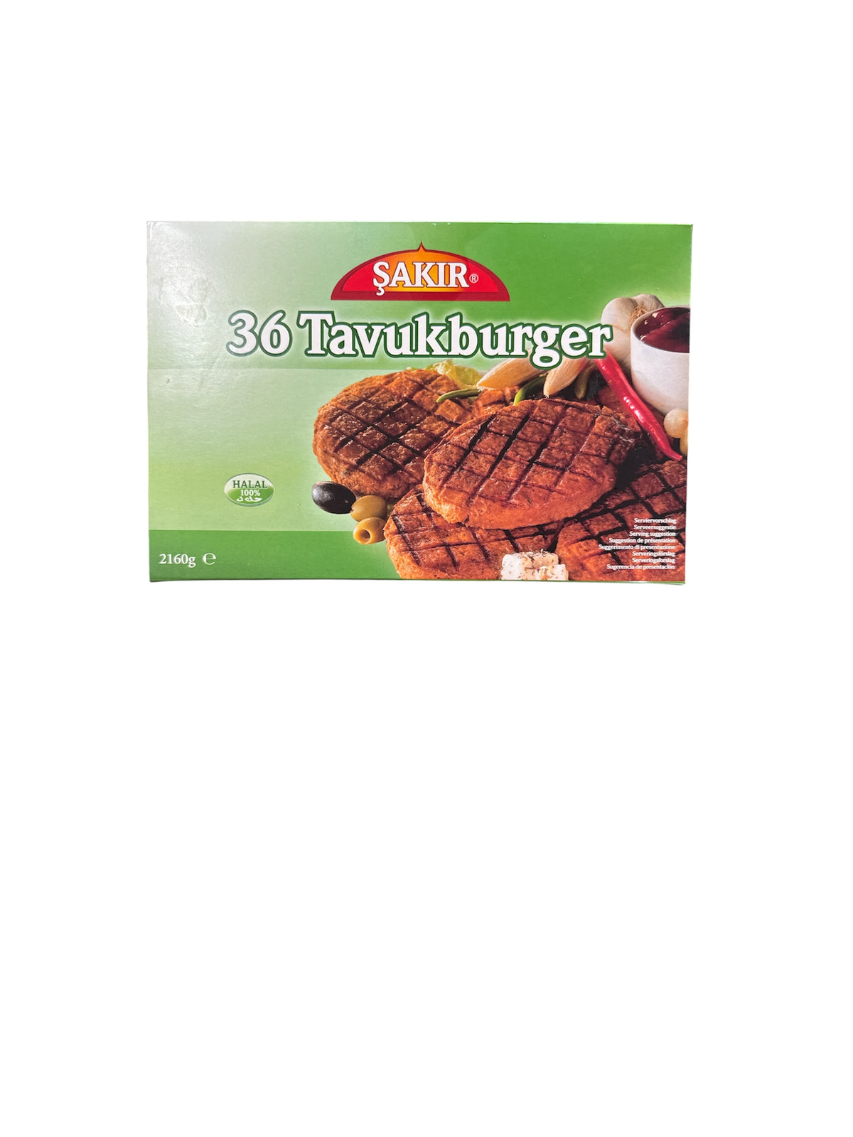 Sakir Tavukburger Frozen (36 x 60g) 2016Kg