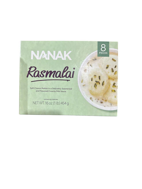 Nanak Rasmalai 8 Pieces 454g Frozen Halal