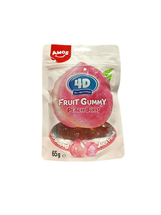 Amos Fruit Gummy Peach  Burst 65g