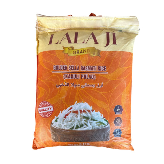 Lala Ji Grand Golden Sella Basmati ( kabuli Pulao) Rice 5 kg