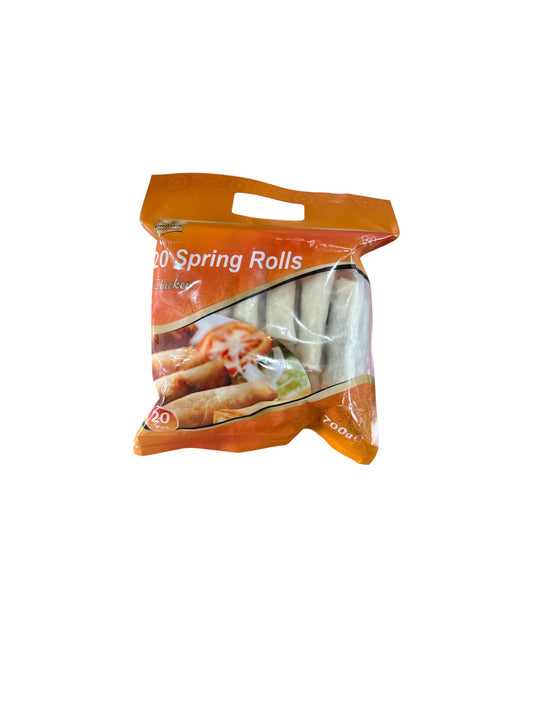 Crown Chicken Spring Rolls 20 pcs 700g  Frozen Halal