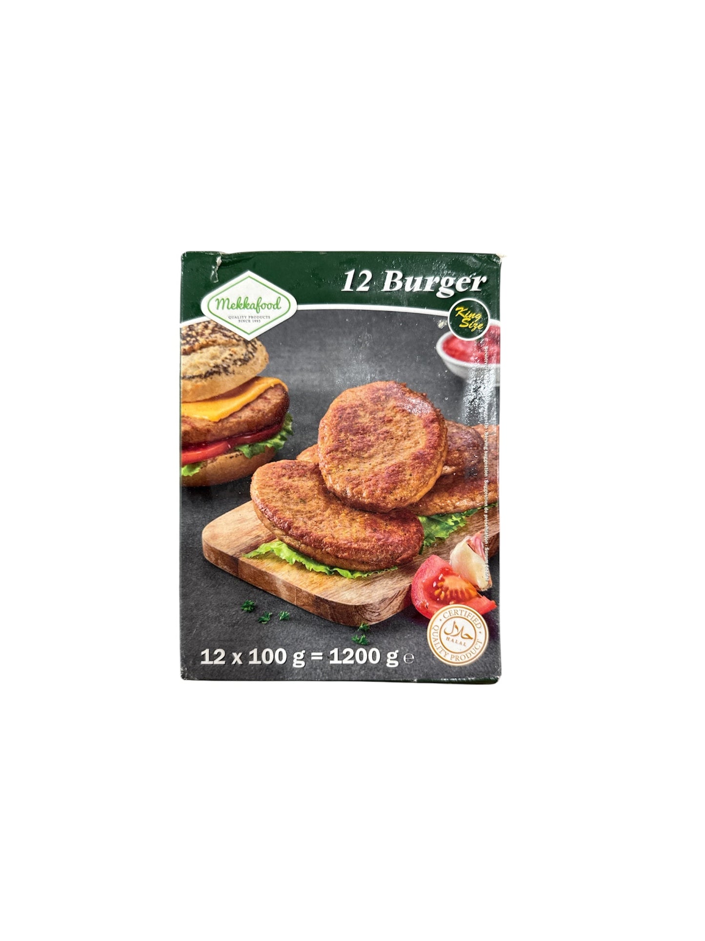 Makkafood 12 Burger Frozen Halal 12x100g