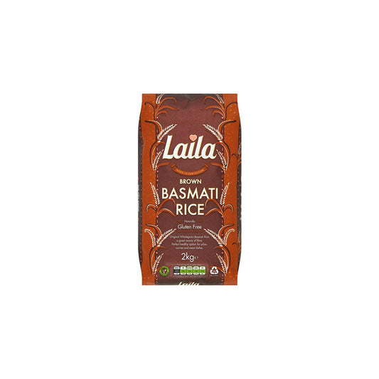 Laila Brown Basmati Rice 2kg