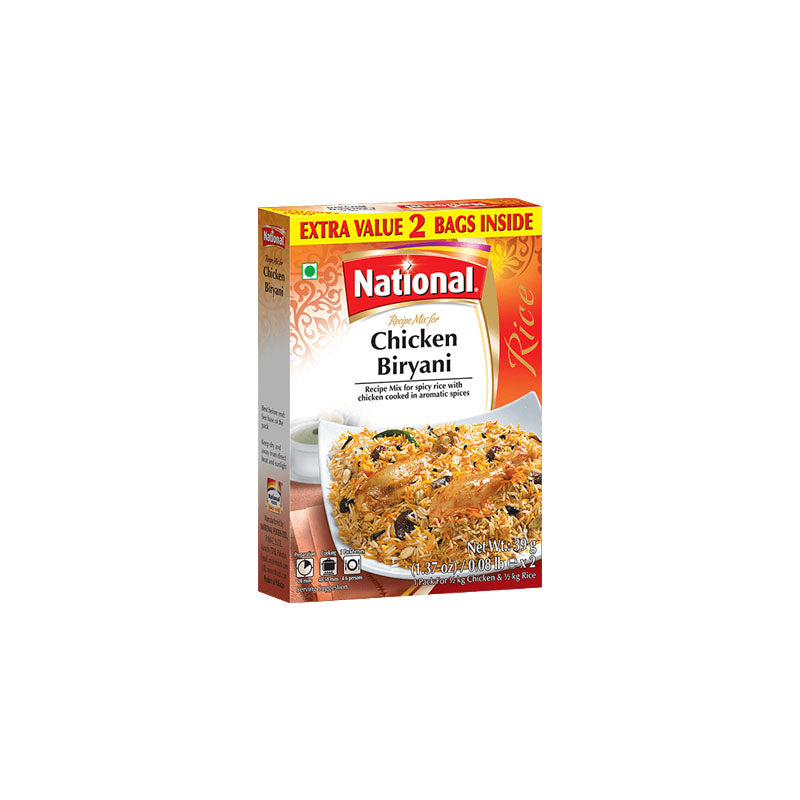 National Chicken Biryani - 2 Bags Inside