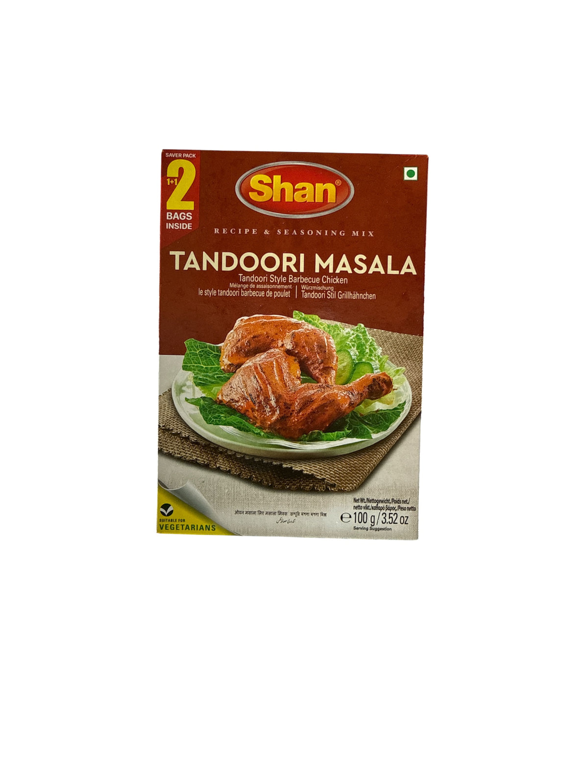 Shan Tandoori Chicken 100g (2 bags Inside )