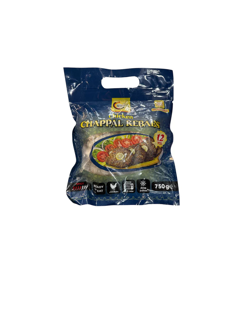 Ideal Chappal Kebab Chicken Frozen Halal 12pc 750g