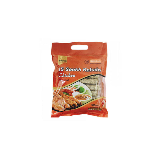 Crown Sheekh Kebabs Chicken Charcoal 900g 15pes frozen  Halal