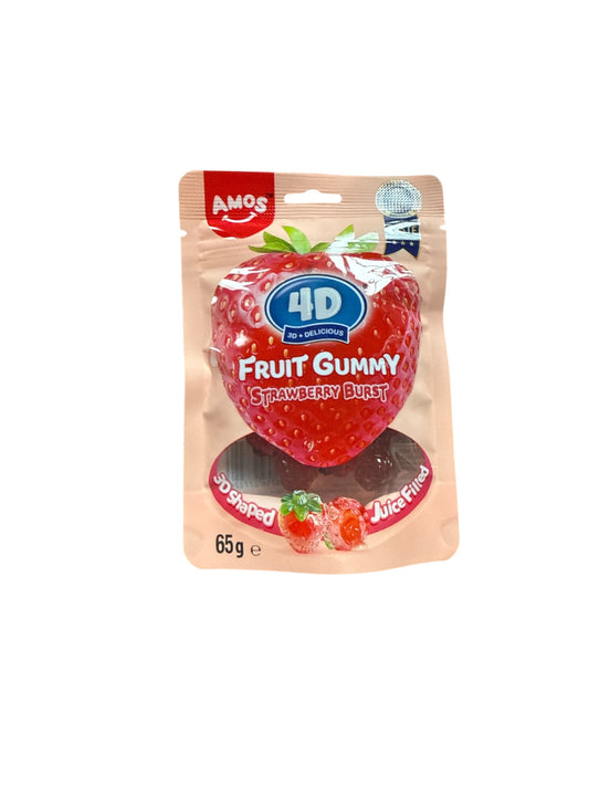 Amos Fruit Gummy Strawberry Burst 65g