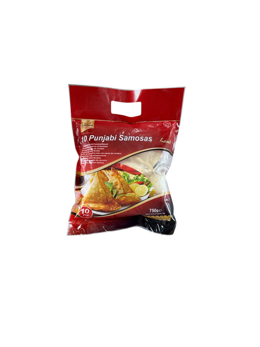 Crown lamb Punjabi Samosas 10 pcs 750g  Frozen Halal