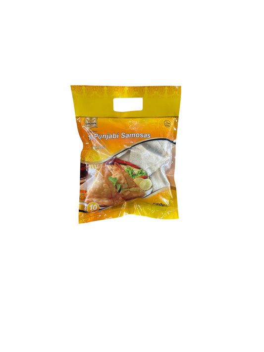 Crown Chicken Punjabi Samosas 10 pcs 750g  Frozen Halal