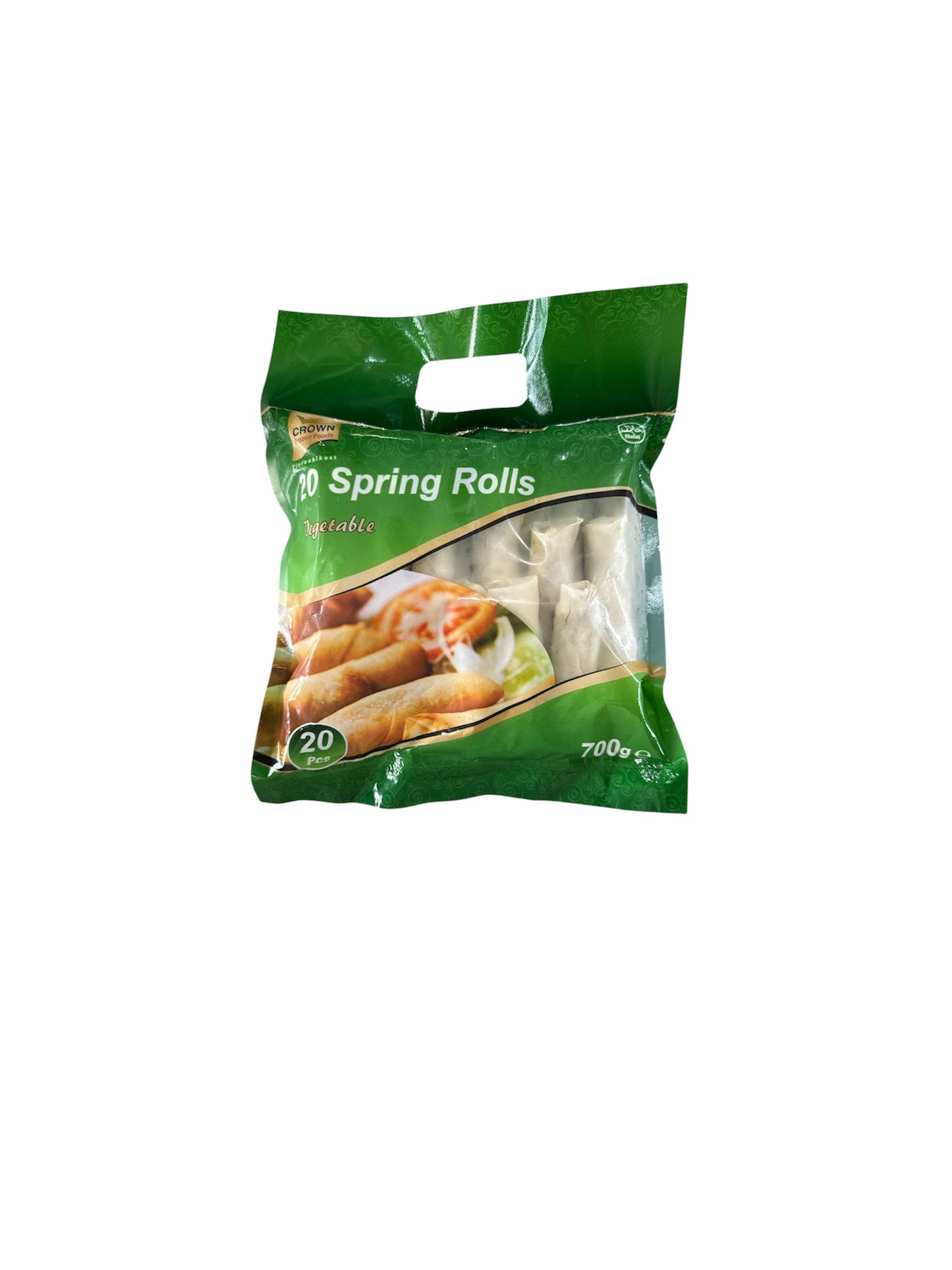 Crown Vegetable Spring Rolls 20pcs 700g  Frozen Halal