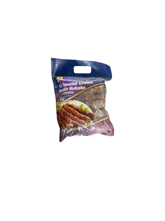 Crown Sheekh Kebabs Meat Special White Cheese Charcoal 900g  15pes frozen Halal