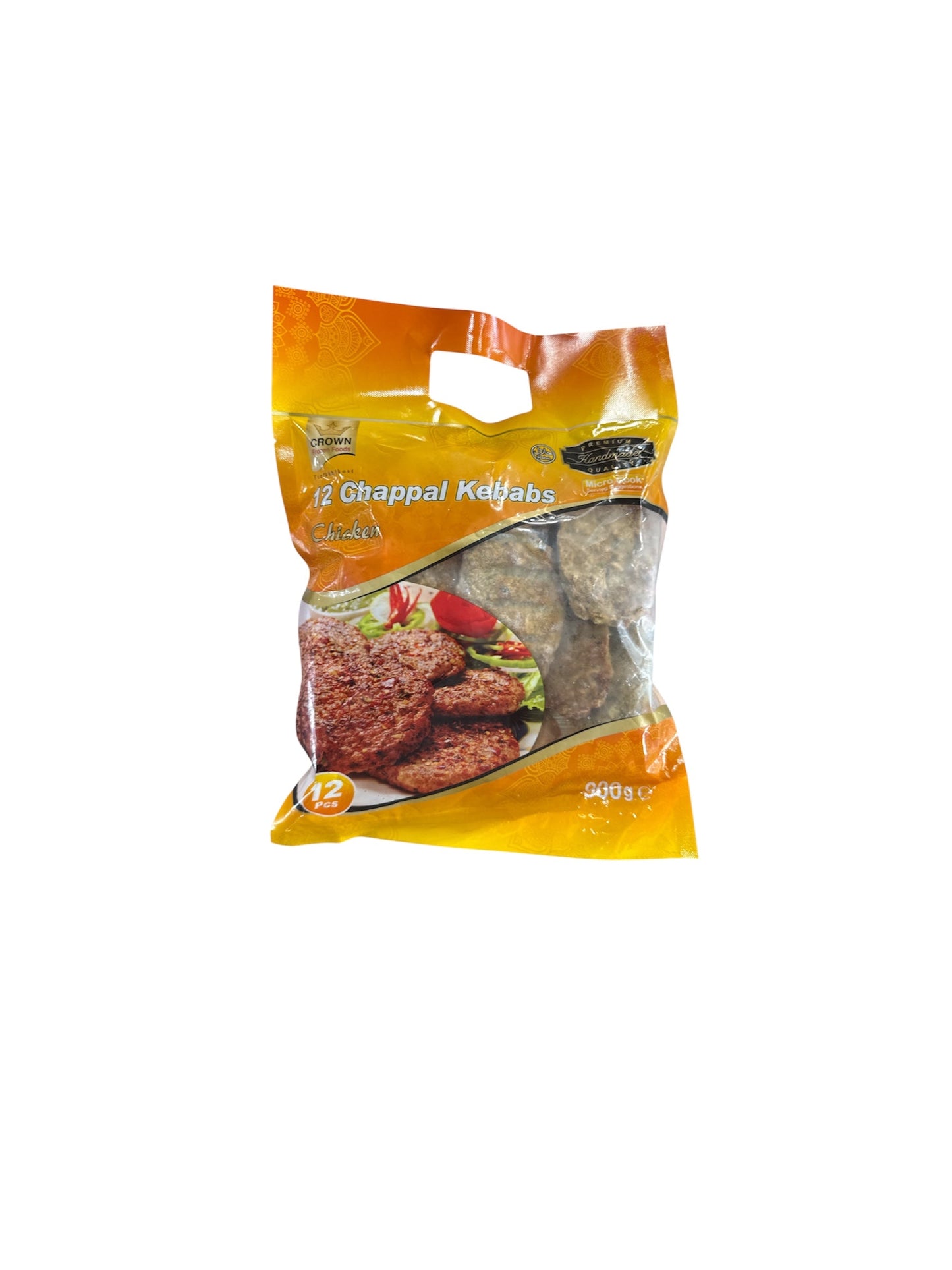 Crown Chappal Kebabs Chicken 900g  12 pes frozen Halal