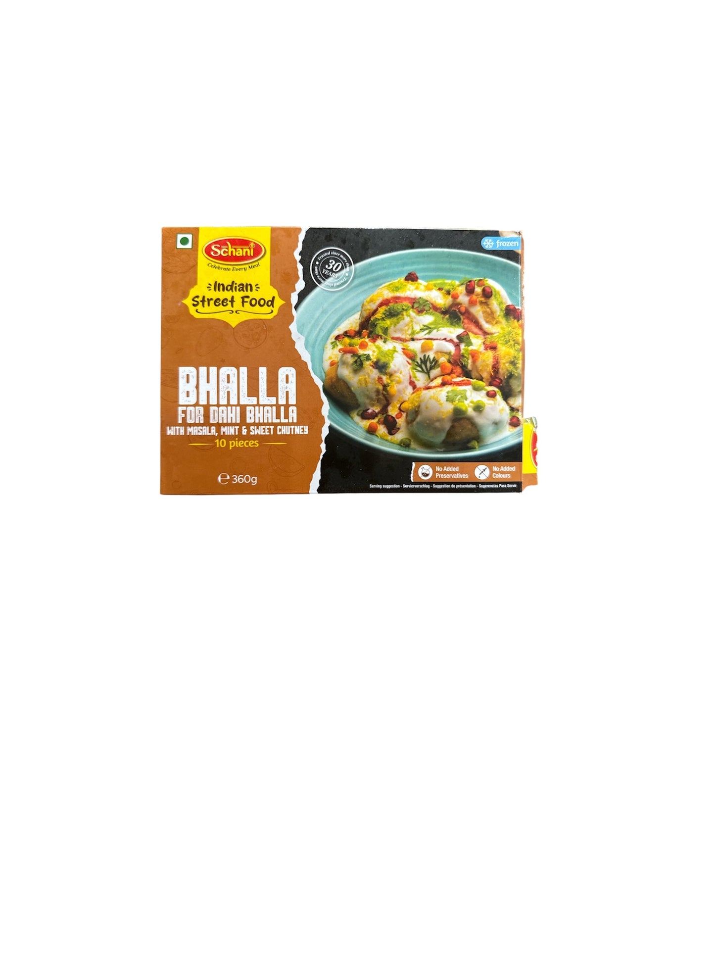 SCHANI Bhalla For Dahi Bhalla (WITH MINT & SWEET CHUTNEY Frozen 10 PIECES 360g