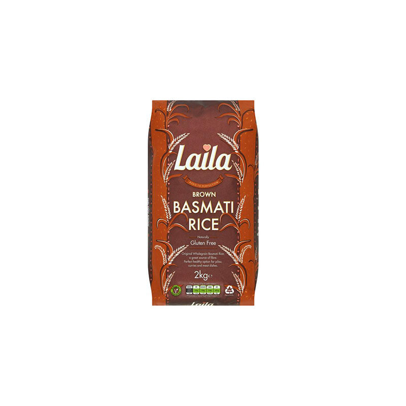 Laila Brown Basmati Rice 2kg
