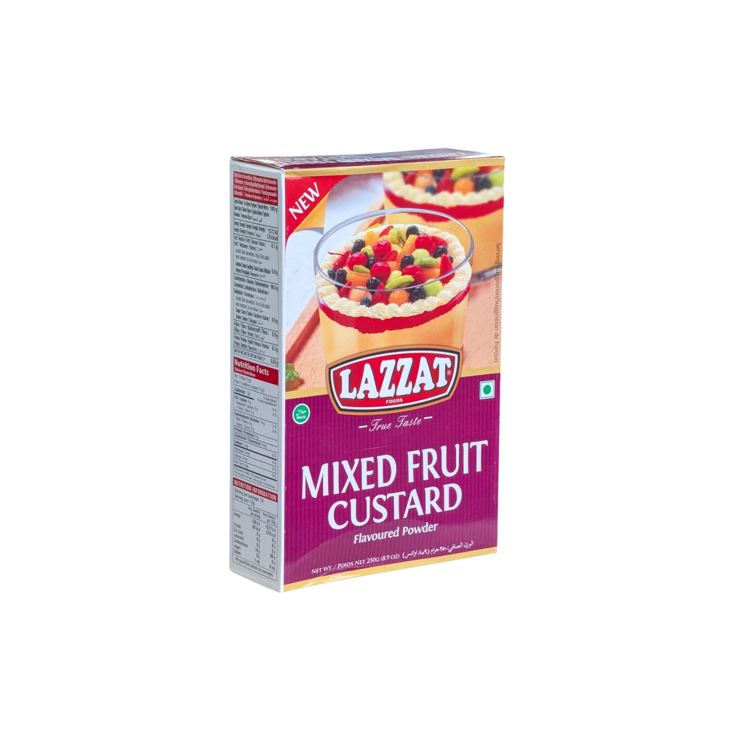 Lazzat Mixed Fruit Custard 250g